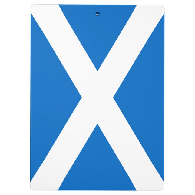 Scottish Cross Scotland Colors Klemmbrett (Rückseite)
