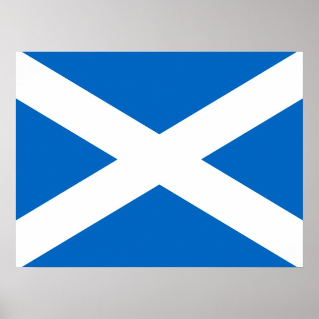 Scottish Cross Scotland Colors Poster (Vorne)