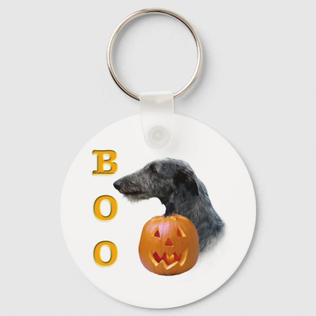 Scottish Deerhound Boo Schlüsselanhänger (Vorderseite)