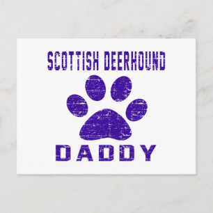 Scottish Deerhound Daddy Gifts Designs Postkarte