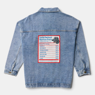 Scottish Deerhound Dog Breed Owner Funny Nutrition Jeansjacke