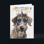 Scottish Deerhound Dog King für Day Funny Birthday Karte<br><div class="desc">Das ist die perfekte Geburtstagskarte für den schottischen Deerhound Hundelvater,  der ein Gefühl von Spaß und Liebe hat.</div>