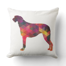 Scottish Deerhound Geometric Pattern Silhouette