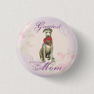 Scottish Deerhound Heart Mama Button