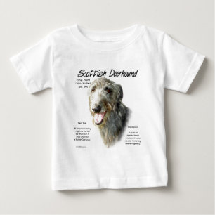 Scottish Deerhound History Design Baby T-shirt