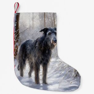Scottish Deerhound Let It Snow Christmas Kleiner Weihnachtsstrumpf