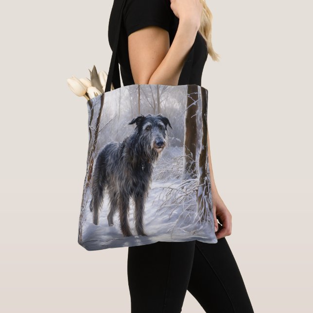 Scottish Deerhound Let It Snow Christmas Tasche (Von Nahem)