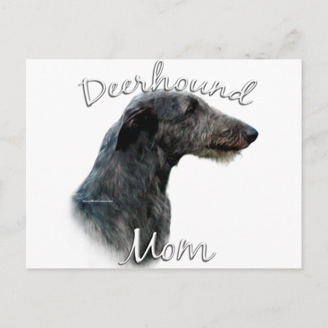 Scottish Deerhound Mama 2 Postkarte (Vorderseite)