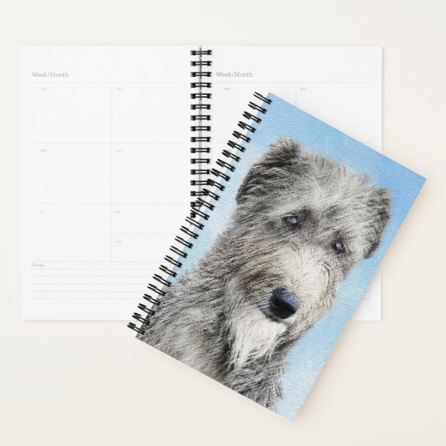 Scottish Deerhound Painting - Cute Original Dog Ar Planer (Anzeige)