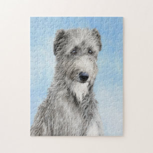 Scottish Deerhound Painting - Niedlich Original Do