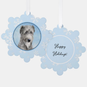 Scottish Deerhound Painting - Niedlich Original Do Ornament Karte