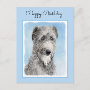 Scottish Deerhound Painting - Niedlich Original Do Postkarte