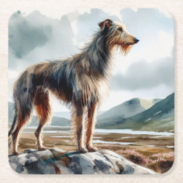 Scottish Deerhound Rechteckiger Pappuntersetzer