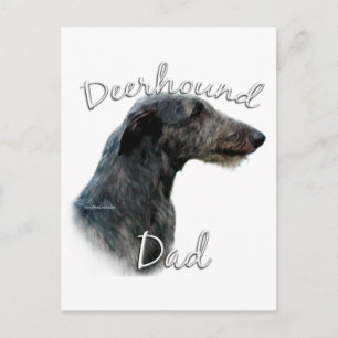 Scottish Deerhound Vater 2 Postkarte