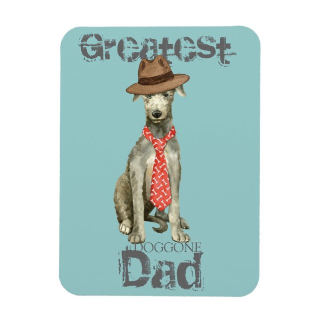 Scottish Deerhound Vater Magnet (Vertikal)