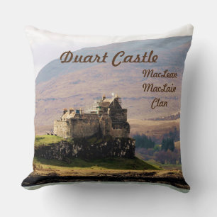 Scottish Duart Castle - MacLean/MacLain Clan Kissen