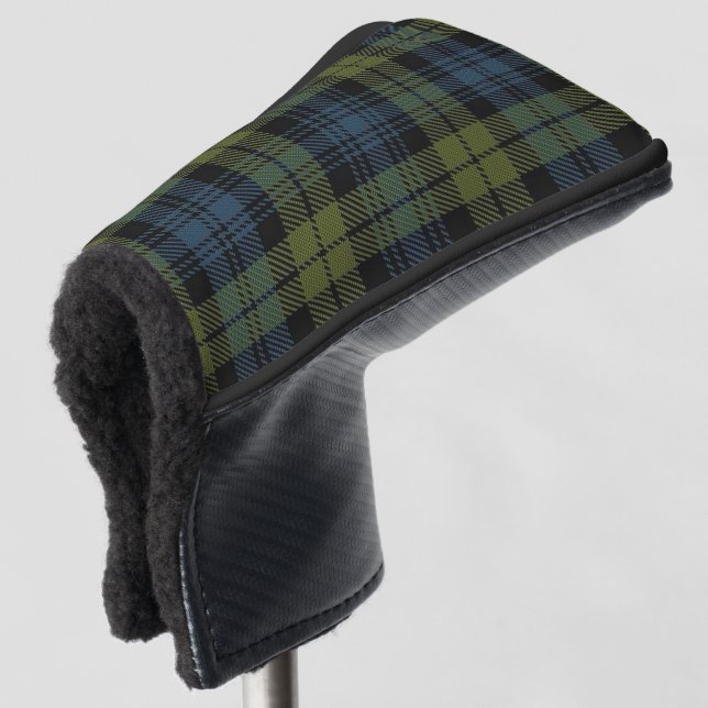 Scottish färbt CampbellTartan kariert Golf Headcover (3/4 Vorderseite)