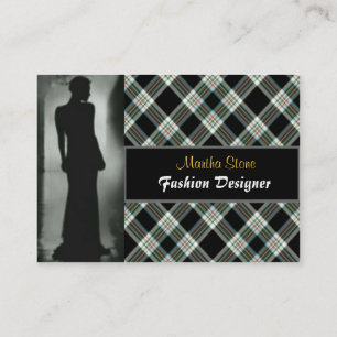 Scottish Fashion Designer Business Card Visitenkarte