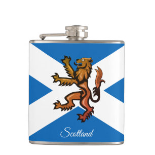 Scottish Flag & Lion, Urlaub, Schottland/Sportfan Flachmann