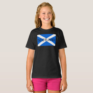 Scottish Flag Scotland Girls T-Shirt