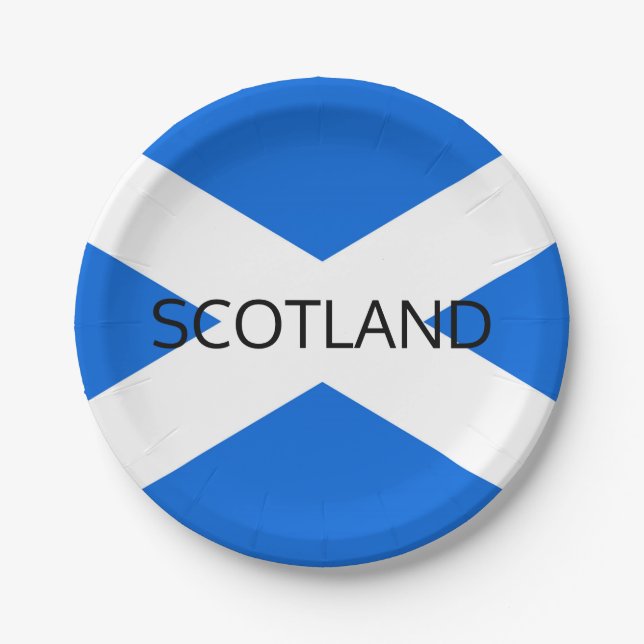 Scottish Flag Scotland ppcn Pappteller (Vorderseite)