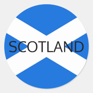 Scottish Flag Scotland stkcn Runder Aufkleber