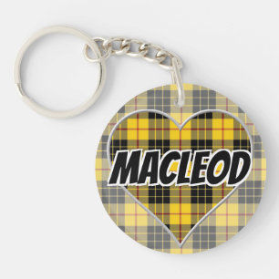 Scottish Flash Clan MacLeod von Lewis Tartan Heart Schlüsselanhänger