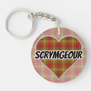 Scottish Flash Clan Scrymgeour Tartan Heart