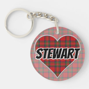 Scottish Flash Clan Stewart Tartan Heart