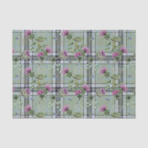 Scottish Floral and Tartan Series Design 15 Seidenpapier