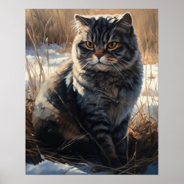 Scottish Fold Art Print Poster