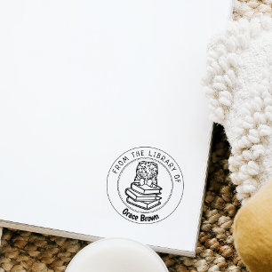 Scottish Fold Cat, Buch aus der Bibliothek von Gummistempel