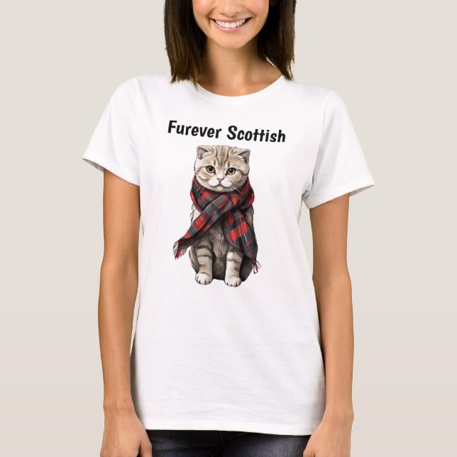 Scottish Fold Cat T-Shirt (Vorderseite)