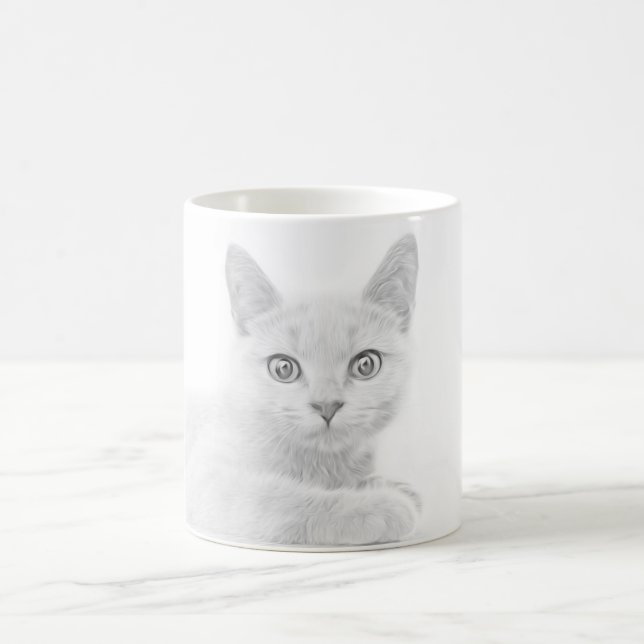 Scottish Fold Kitten Cat Super Niedlich Kaffeetasse (Mittel)