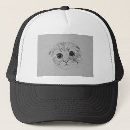 Scottish Fold Kitten Trucker Hat Truckerkappe