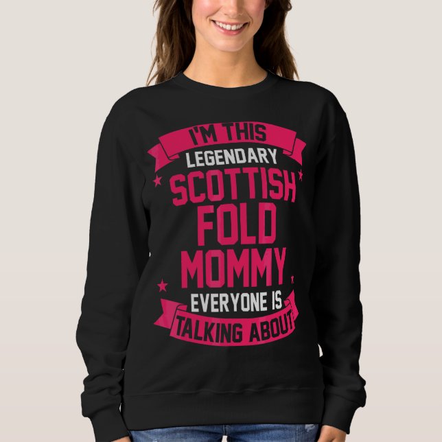 Scottish Fold Mama Sweatshirt (Vorderseite)