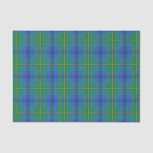 Scottish Gifts Clan Johnston Johnstone Tartan Seidenpapier (Vorderseite)