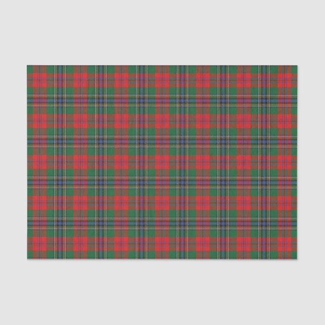 Scottish Gifts Clan MacLean Red Tartan Seidenpapier (Vorderseite)