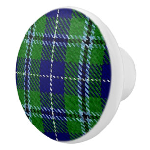 Scottish Grandeur Clan Douglas Tartan Kariert Keramikknauf