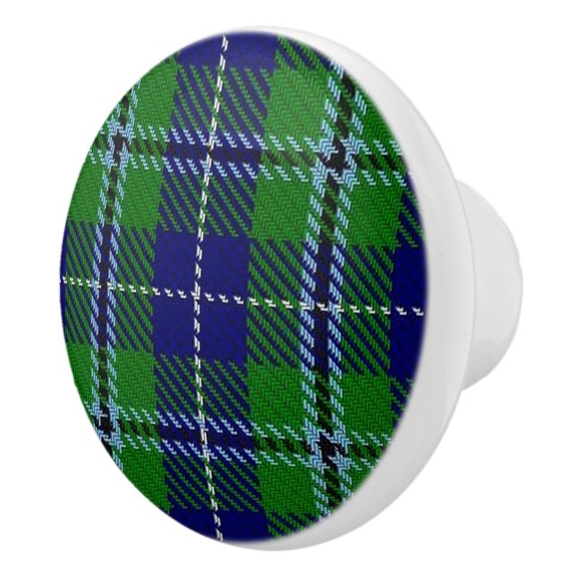 Scottish Grandeur Clan Douglas Tartan Kariert Keramikknauf (Rechts)
