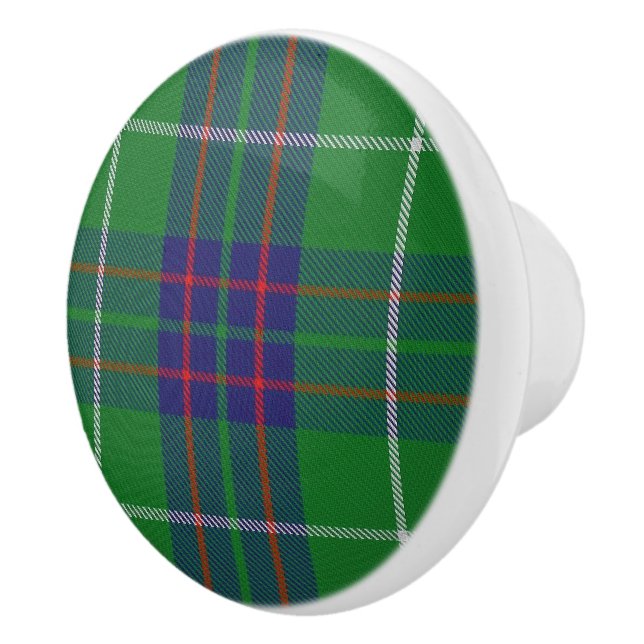 Scottish Grandeur Clan MacIntyre Tartan Kariert Keramikknauf (Rechts)