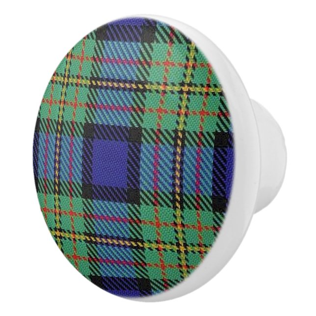 Scottish Grandeur Clan MacLaren Tartan Kariert Keramikknauf (Rechts)