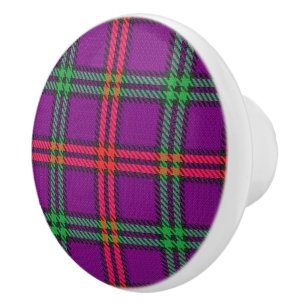 Scottish Grandeur Clan Montgomery Tartan Kariert Keramikknauf