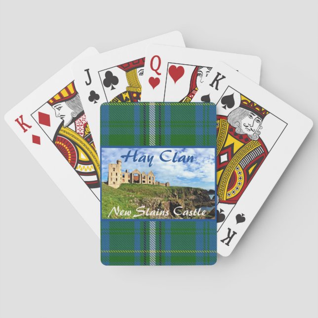 Scottish Hay Clan's Castle Tartan Spielkarten (Rückseite)
