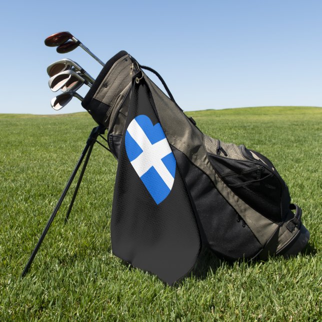 Scottish Heartflag gtcnt Golfhandtuch (Gras)