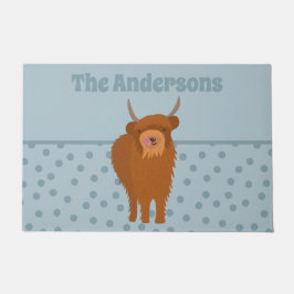 Scottish Highland Cattle Cow Graphic Personalisier Fußmatte