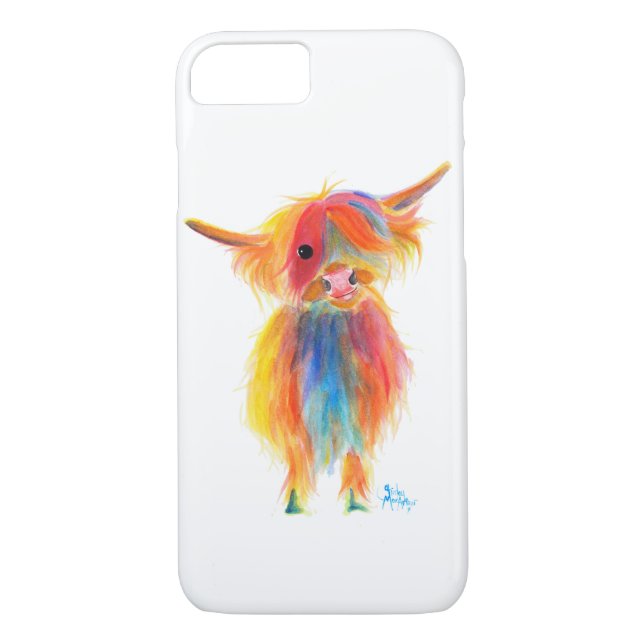 Scottish Highland Cow 'ANGEL' von Shirley MacArthu Case-Mate iPhone Hülle (Rückseite)