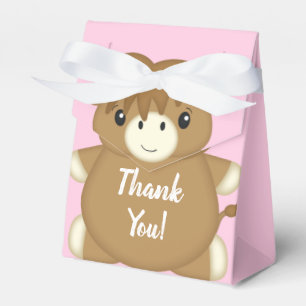 Scottish Highland Cow Baby Shower Pink Geschenkschachtel