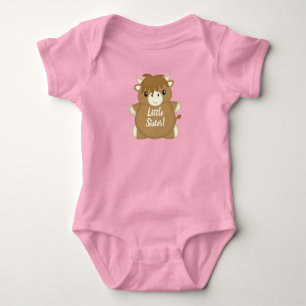 Scottish Highland Cow Baby Shower Pink Strampler