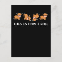 Scottish Highland Cow Gift This Is How I Roll